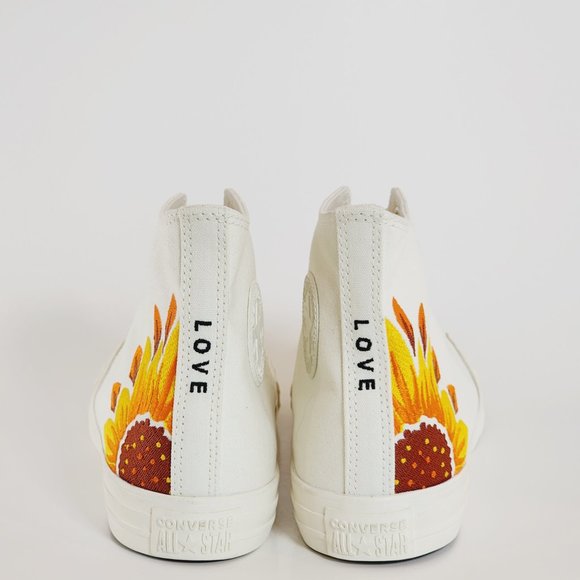Converse CTAS Hi X You 'Floral Embroidery' Unisex Sneakers 163038C NWT - Picture 5 of 6